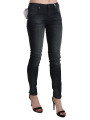 Jeans & Pants Elegant Low Waist Skinny Black Jeans 250,00 € 7333413032812 | Planet-Deluxe