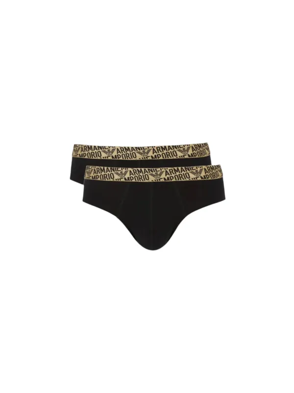 Schwarze Armani Damen Slips