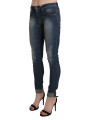 Jeans & Pants Chic Blue Washed Skinny Cropped Jeans 250,00 € 8034166273031 | Planet-Deluxe