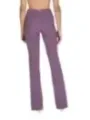 Lilaweite Hose mit Reißverschluss