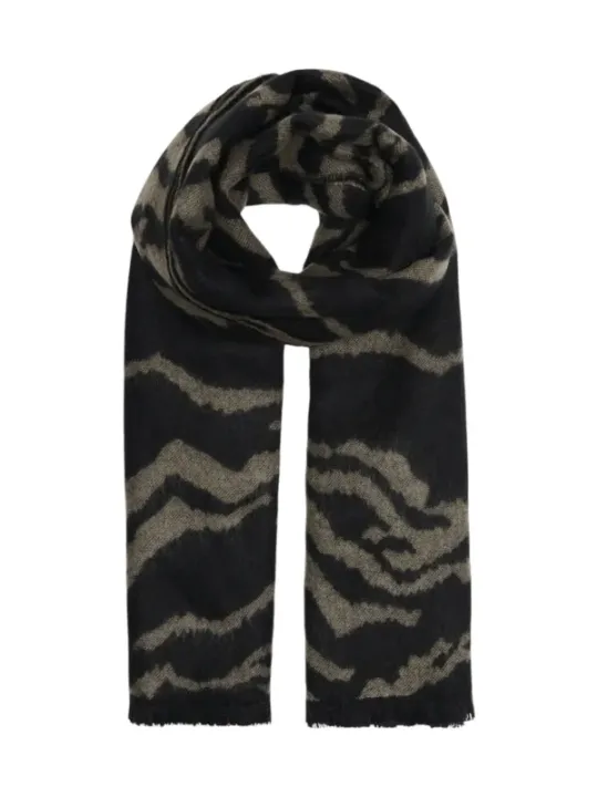 Zebra-Muster Schal aus leichtem Stoff
