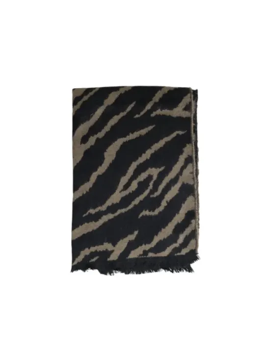 Zebra-Muster Kaschmirseide Schal luxuriös warm
