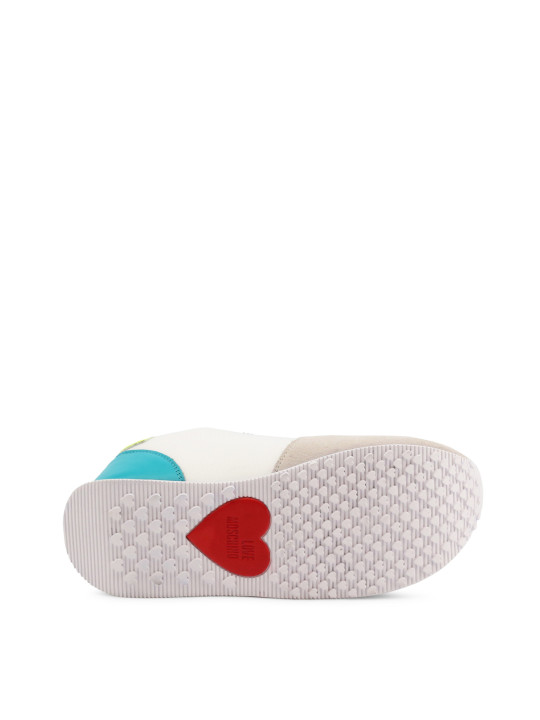 Weiße Moschino Herz-Sneakers Damen