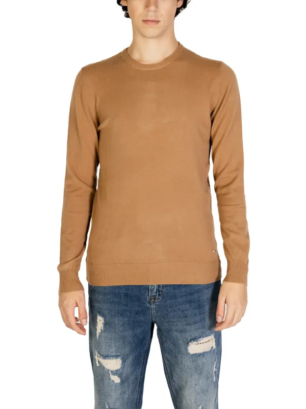 Taupefarbener Gianni Lupo Strickpullover