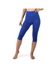 Blaue Capri Leggings, sportlich geschnitten