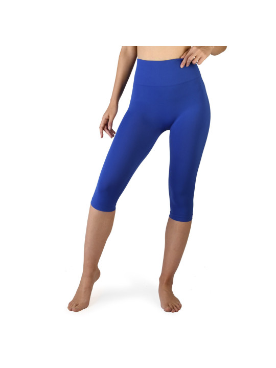 Blaue Capri Leggings, sportlich geschnitten