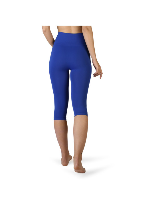 Indigoblaue Damen Leggings mit hohem Bund