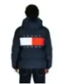 Tommy Jeans blaue Pufferjacke mit Streifen