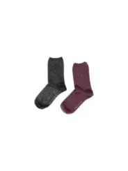 Tommy Hilfiger Socken Paar Grau Pflaume