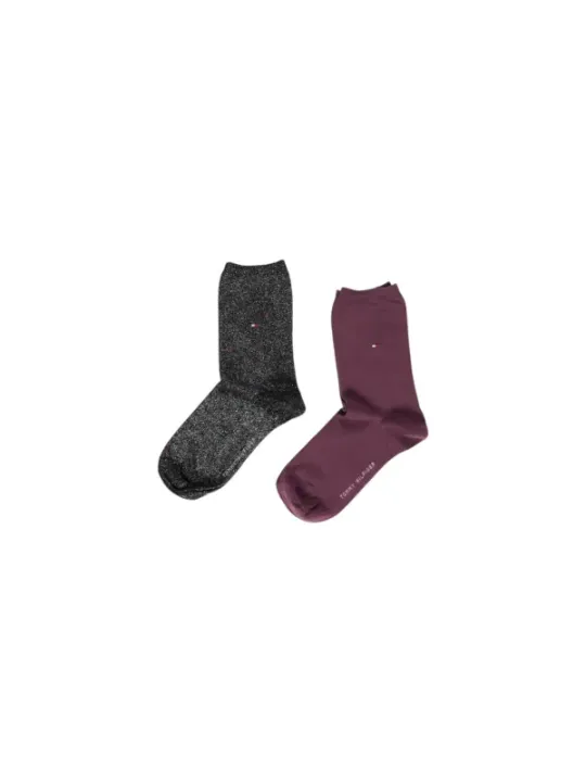 Tommy Hilfiger Socken Paar Grau Pflaume