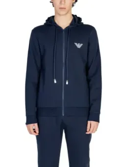 Armani blaues Kapuzen-Trainingsanzug-Set