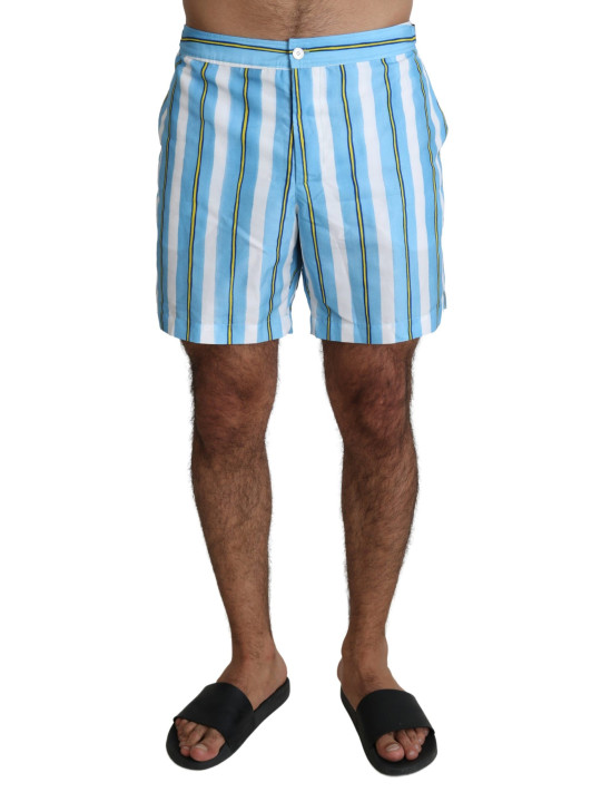 FOR THE günstig Kaufen-Striped Elegance Swim Shorts. Striped Elegance Swim Shorts <![CDATA[Make a splash with these luxurious striped swim shorts from the iconic Dolce & Gabbana. Perfect for poolside lounging or active beach days, they offer a charming blend of style with pract