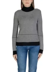 Gestreifter Damen-Rollkragenpullover Sandro Ferrone