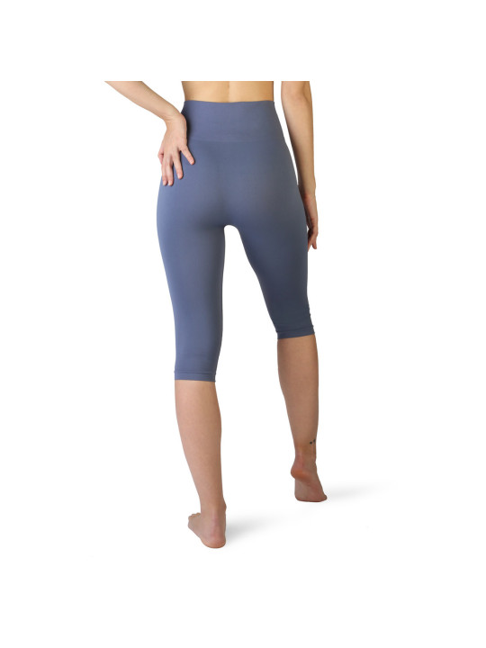 Blaue Capri Leggings, Rückenansicht