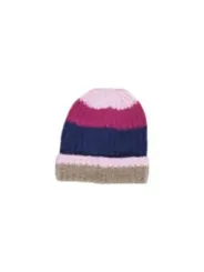 Gestreifte Pieces Strickmütze warm bequem