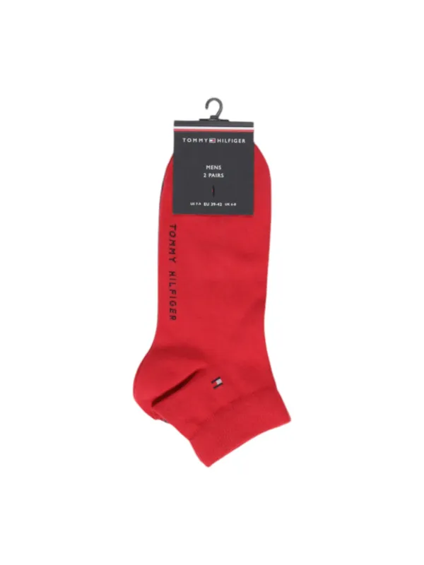 Rote Tommy Hilfiger Socken Logo Rote Tommy Hilfiger Socken Logo