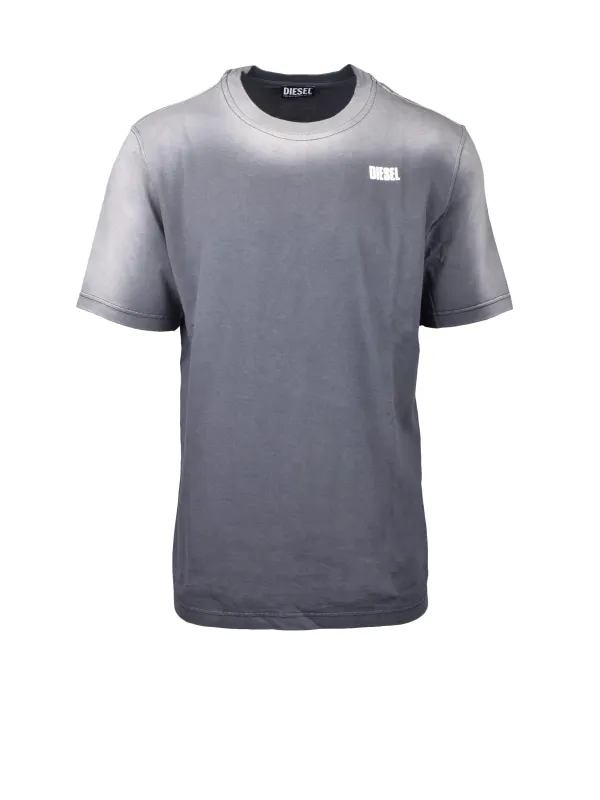 Graues Diesel T-Shirt Farbverlauf Graues Diesel T-Shirt Farbverlauf