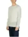 Elfenbeinfarbener Calvin Klein Rundhals-Pullover
