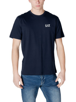 Graues Ea7 Sportshirt mit Logo