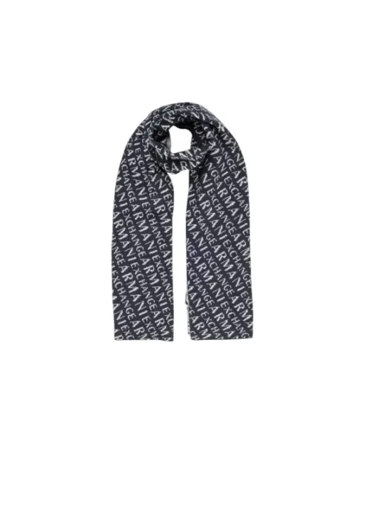 Schwarzer Armani Exchange Logo Schal