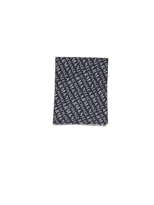 Schwarzer Armani Exchange Schal gemustert