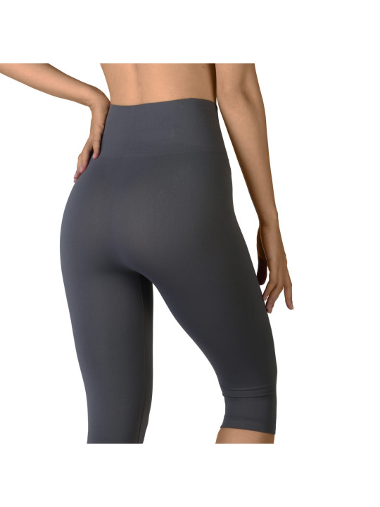 Nahtlose graue Leggings für Damen