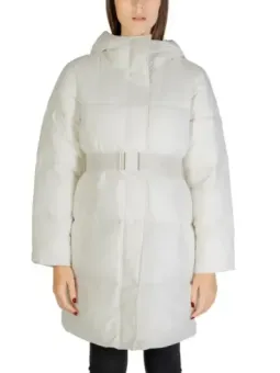 Weiße Calvin Klein Pufferjacke Frau