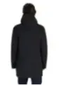 Schwarze Peuterey wasserdichte lange Jacke