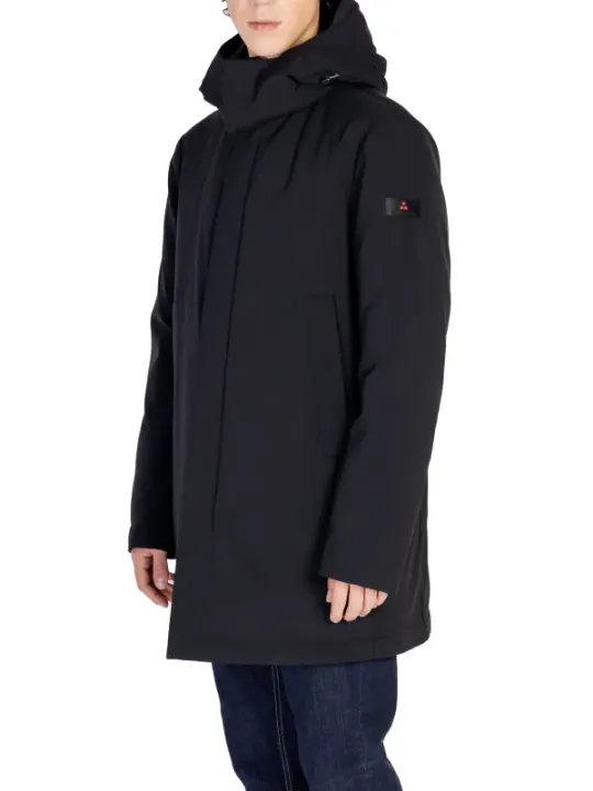 Schwarze Peuterey Winterjacke mit Kapuze
