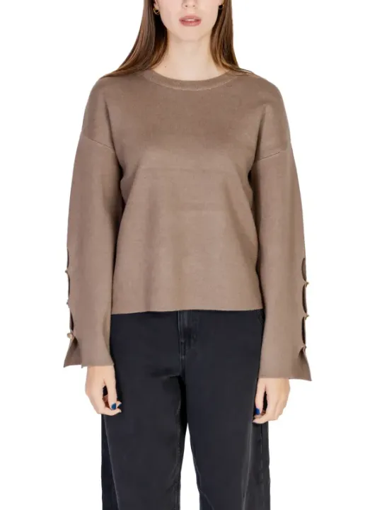 Dunkelbraunes Vila Herren-Sweatshirt