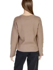 Beiger Baumwollpullover mit lockerer Passform