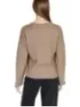 Beiger Baumwollpullover mit lockerer Passform