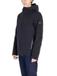 Peuterey schwarze Kapuzenjacke mit Logo