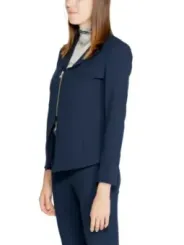 Dunkelblaue Damen-Wollanzug Rinascimento 477337
