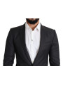 Blazers Elegant Black Virgin Wool Martini Blazer 2.140,00 € 7333413031723 | Planet-Deluxe