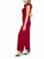 Roter Damen-Jumpsuit mit Rüschen