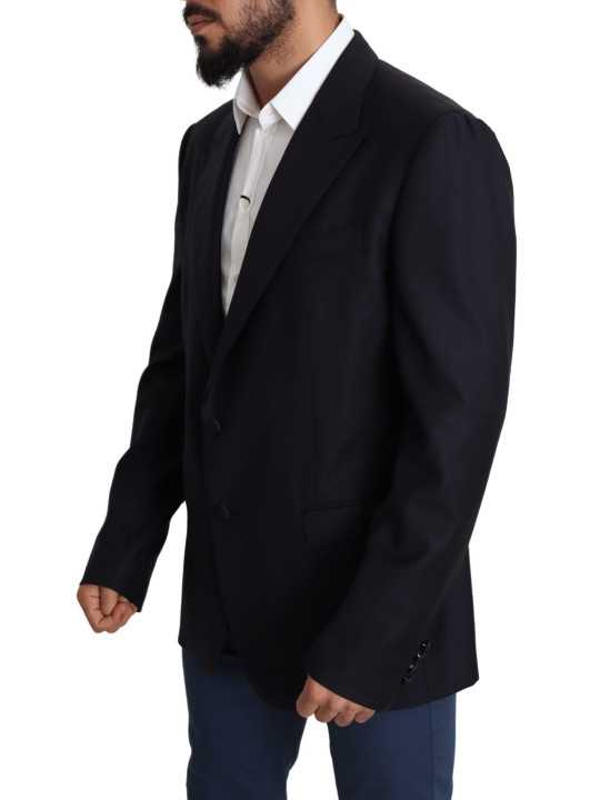 Blazers Elegant Black Virgin Wool Men's Blazer 2.220,00 € 8057155381609 | Planet-Deluxe