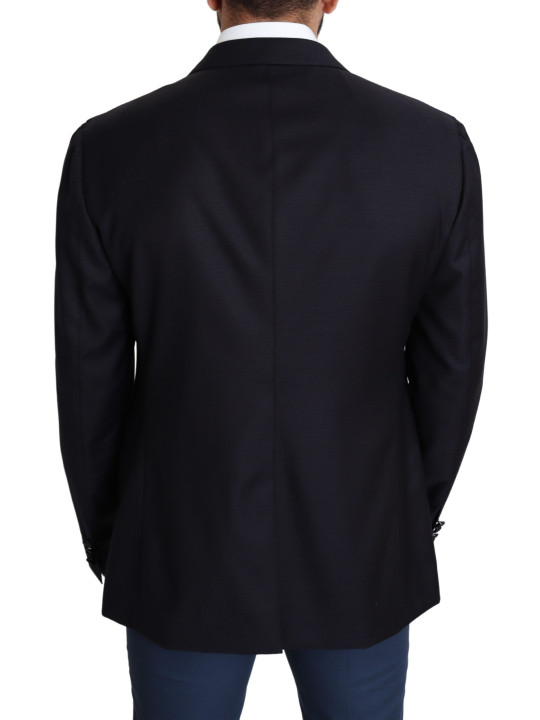 Blazers Elegant Black Virgin Wool Men's Blazer 2.220,00 € 8057155381609 | Planet-Deluxe