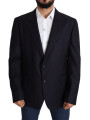 Blazers Elegant Black Virgin Wool Men's Blazer 2.220,00 € 8057155381609 | Planet-Deluxe