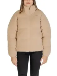 Beige Columbia Pufferjacke mit Logo