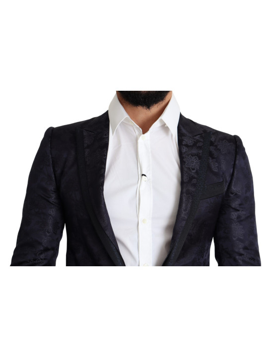 Blazers Elegant Silk Blend Martini Blazer in Blue 2.840,00 € 7333413031730 | Planet-Deluxe