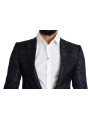 Blazers Elegant Silk Blend Martini Blazer in Blue 2.840,00 € 7333413031730 | Planet-Deluxe