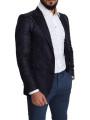 Blazers Elegant Silk Blend Martini Blazer in Blue 2.840,00 € 7333413031730 | Planet-Deluxe