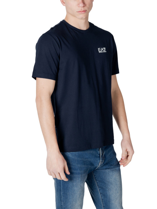 Navy EA7 Baumwoll-T-Shirt