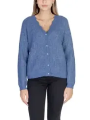 Weicher V-Ausschnitt Damen Strickjacke