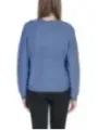 Blauer Vila Strickpullover mit langen Ärmeln