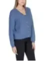 Leichter blauer Strick-Cardigan Vila
