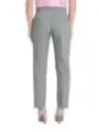 Graue Damen Pin-Streifen Stoffhose