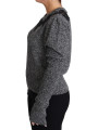 Sweaters Elegant Grey Cashmere Lace-Trim Sweater 1.240,00 € 8059226649601 | Planet-Deluxe