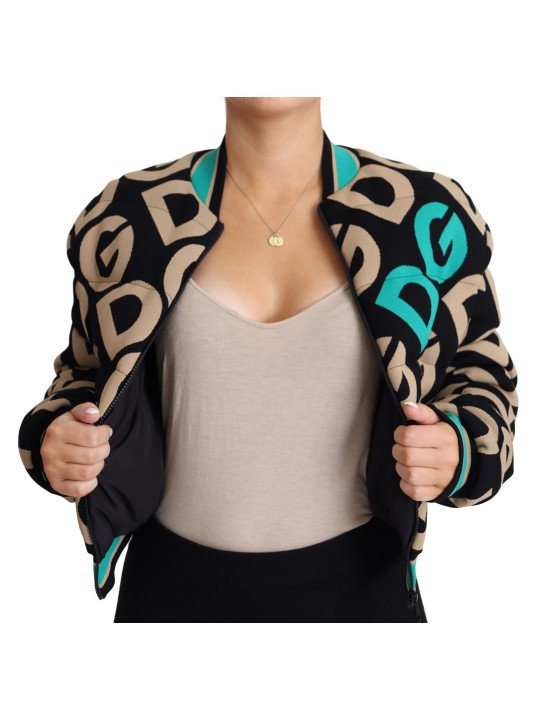 Jackets & Coats Chic Multicolor Quilted Bomber Jacket 3.500,00 € 8059226224334 | Planet-Deluxe